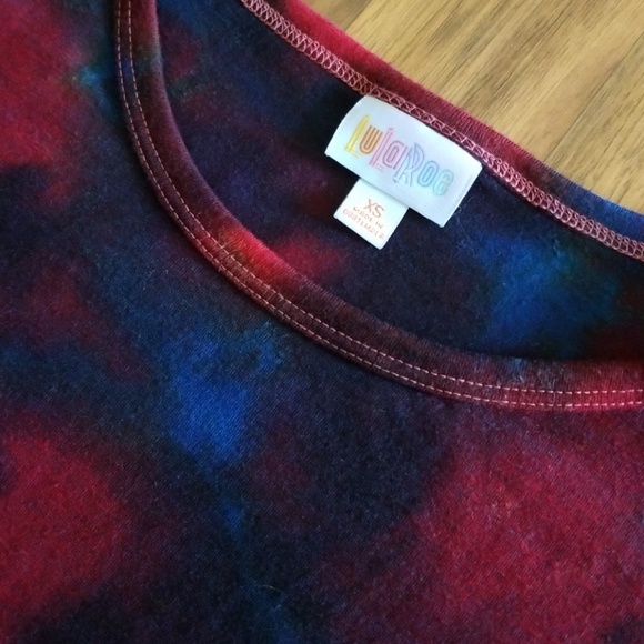Lularoe Julia custom tie dyed size XS - Picture 2 of 4